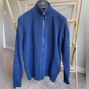 Belstaff Parkgate Zip Cardigan - Lagoon Blue